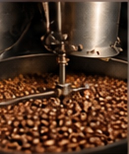 Coffee beans roasting